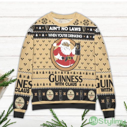 Ain’t No Laws When You’re Drinking Guinness With Claus Ugly Christmas Sweater