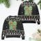 Baby Groot And Grinch Snowman Pattern Claus Ugly Christmas Sweater Product Photo 2