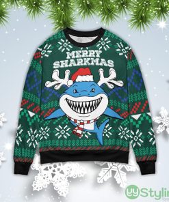 Baby Shark Merry Sharkmas Christmas Gift Ugly Christmas Sweater Product Photo 1