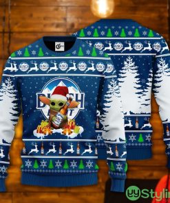 Baby Yoda Hug Busch Light Ugly Christmas Sweater Product Photo 1