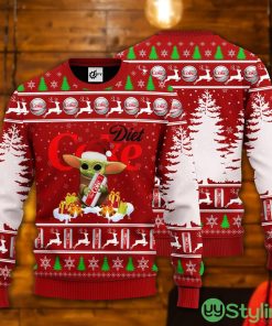 Baby Yoda Hug Diet Coke Ugly Christmas Sweater Product Photo 1
