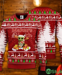 Baby Yoda Hug Maker's Mark Ugly Christmas Sweater Product Photo 1