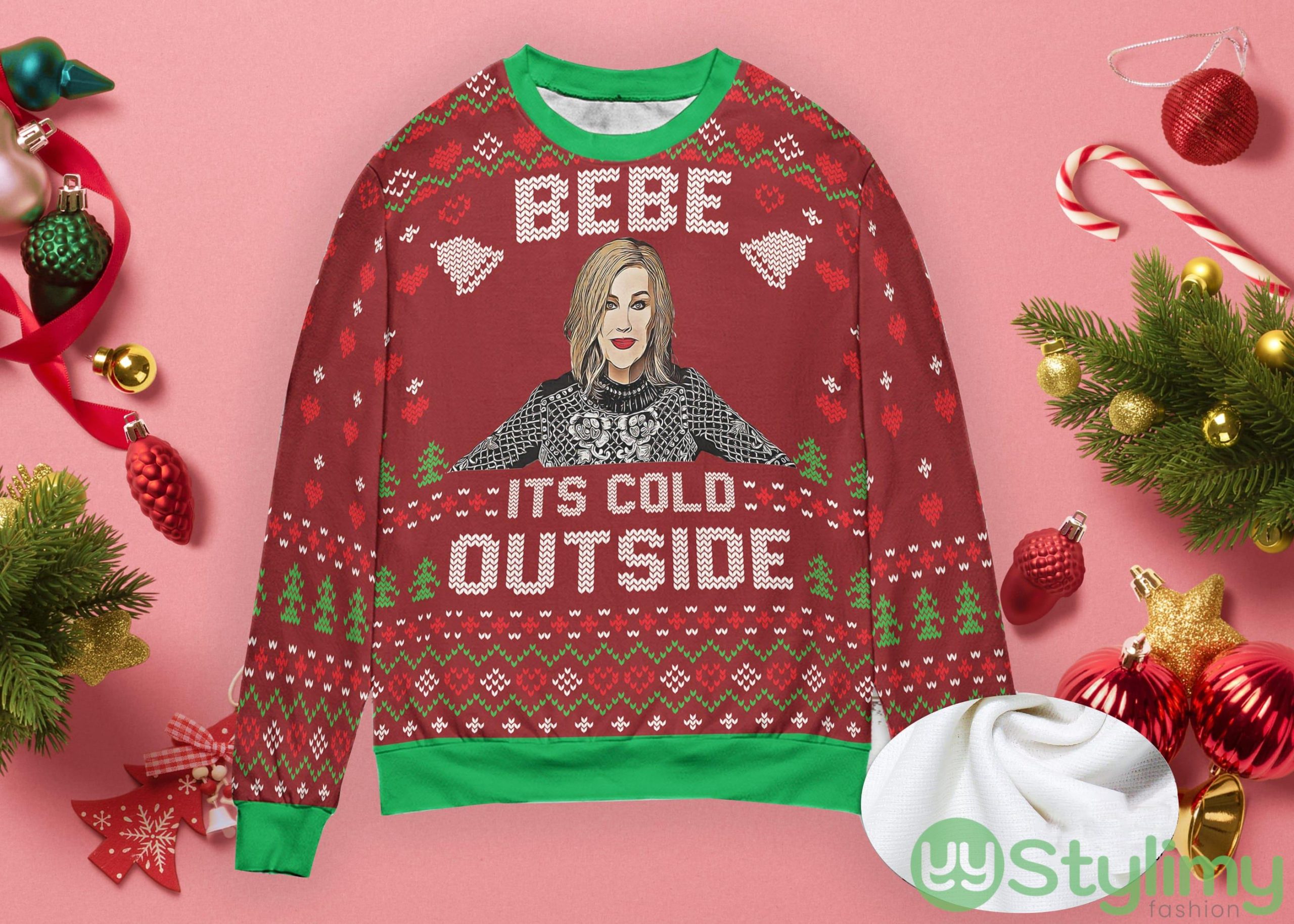 Bebe It's Cold Outside Christmas Santa Bebe Sweater Ugly Christmas Sweater 5 bebe its cold outside christmas santa bebe sweater ugly christmas sweater 1 scaled