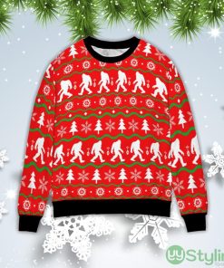 Bigfoot Christmas Gift Ugly Christmas Sweater Product Photo 1