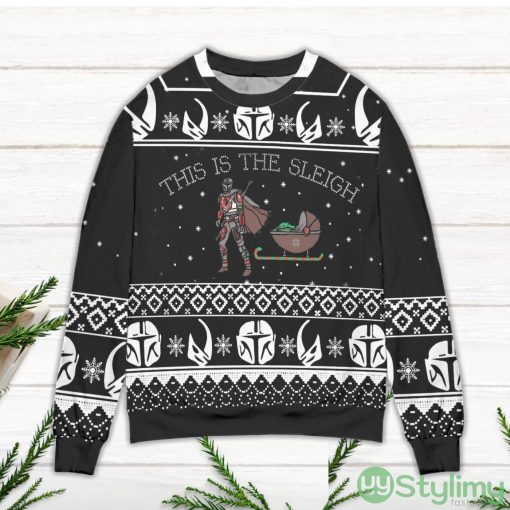 Boba Fett Baby Yoda Star Wars This Is The Sleigh Ugly Christmas Sweater
