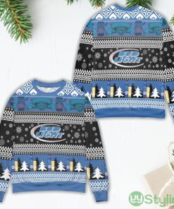 Bud Light Snowflakes Pattern Ugly Christmas Sweater Product Photo 1