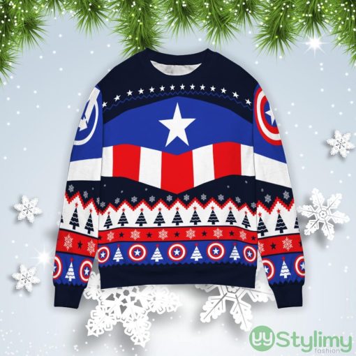 Captain America Christmas Gift Ugly Christmas Sweater
