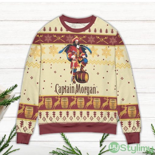 Captain Morgan Logo Christmas Pattern Ugly Christmas Sweater