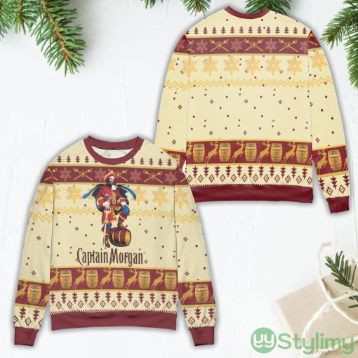 Captain Morgan Logo Christmas Pattern Ugly Christmas Sweater