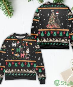 Christmas Celebration with Doberman Ugly Christmas Sweater Product Photo 1