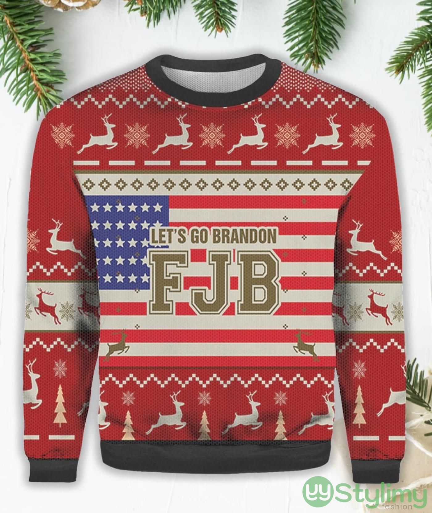 Christmas FJB Let's Go Brandon Ugly Christmas Sweater 2 christmas fjb lets go brandon ugly christmas sweater