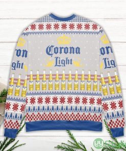Corona Light Beer Snowflake Pattern Ugly Christmas Sweater Product Photo 3