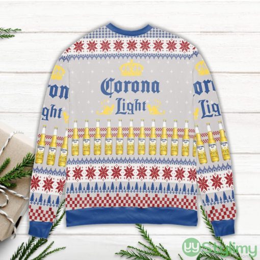 Corona Light Beer Snowflake Pattern Ugly Christmas Sweater