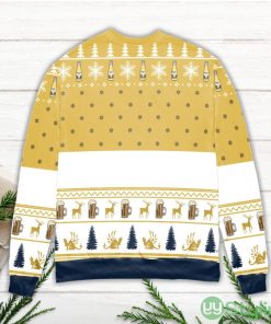 Corona Light Beer Snowflake Pattern Yellow Ugly Christmas Sweater Product Photo 3