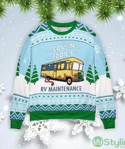 Cousin Eddie’s RV Maintenance Christmas Gift Ugly Christmas Sweater Product Photo 1