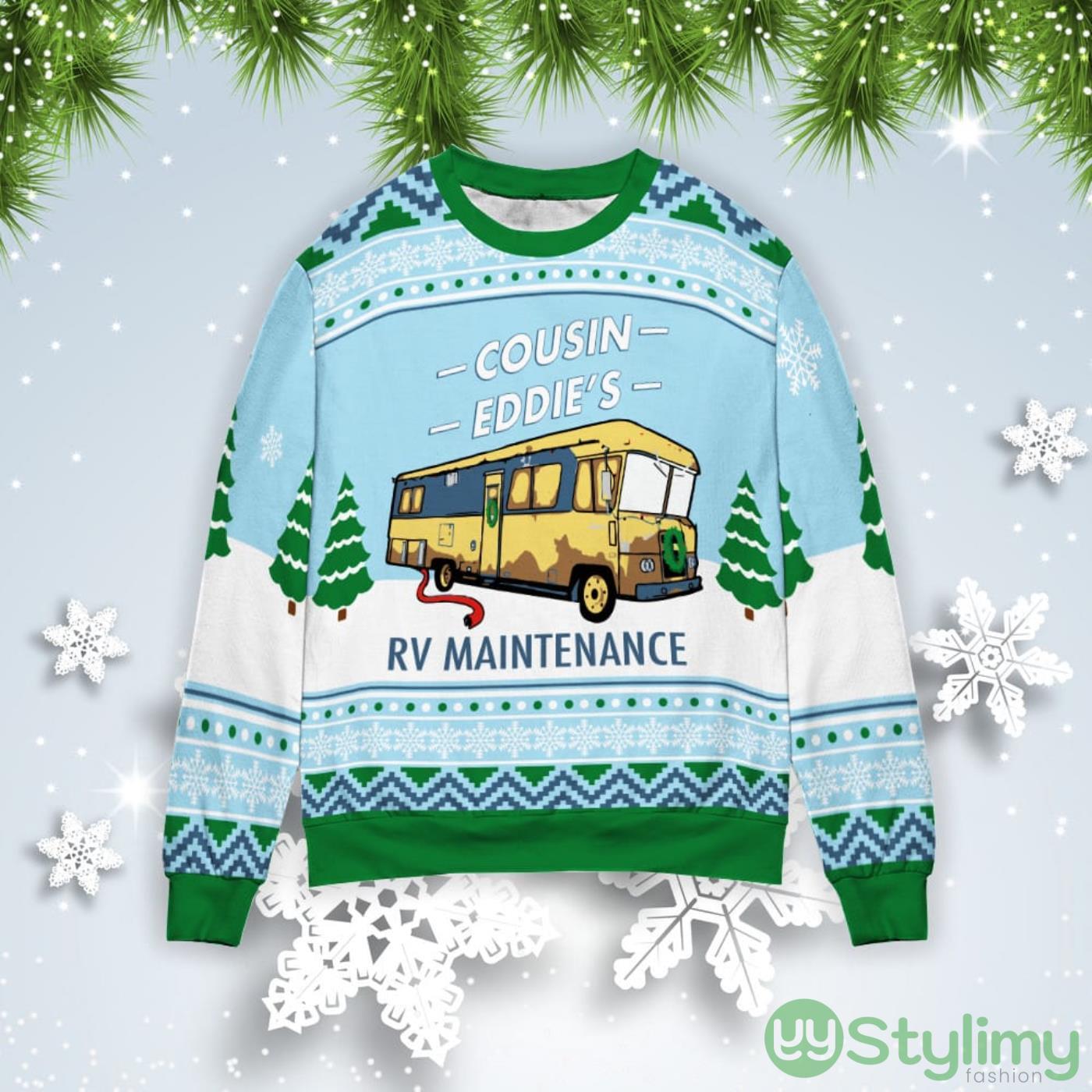 Cousin Eddie’s RV Maintenance Christmas Gift Ugly Christmas Sweater 3 Cousin Eddie’s RV Maintenance Christmas Gift Ugly Christmas Sweater Product Photo 1