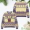 Crown Royal Black Reindeer & Snowflake Pattern Ugly Christmas Sweater 6 Crown Royal Black Reindeer & Snowflake Pattern Ugly Christmas Sweater Product Photo 2