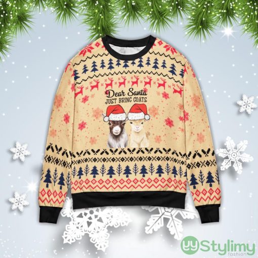 Dear Santa Just Bring Goats Christmas Gift Ugly Christmas Sweater