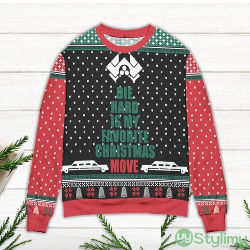 Die Hard Is My Favorite Christmas Move Nakatomi Plaza Ugly Christmas Sweater Product Photo 2