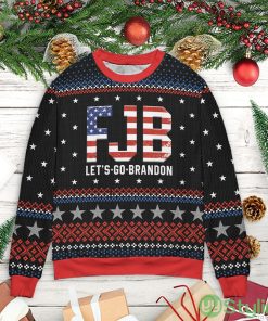 FJB Let’s Go Brandon Ugly Christmas Sweater Product Photo 1