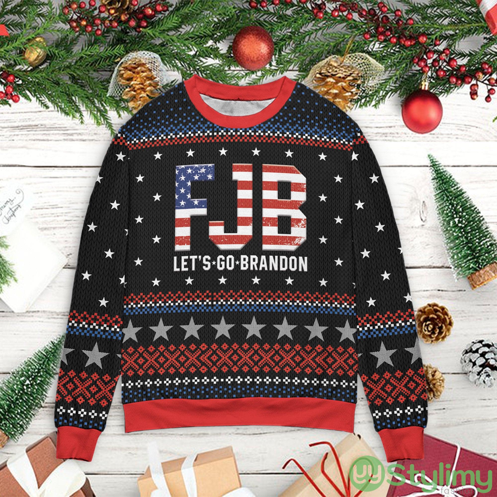 FJB Let’s Go Brandon Ugly Christmas Sweater 4 FJB Let’s Go Brandon Ugly Christmas Sweater Product Photo 1