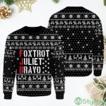 Foxtrot Juliet Bravo Pullover Sweater Funny JFB Ugly Christmas Sweater 