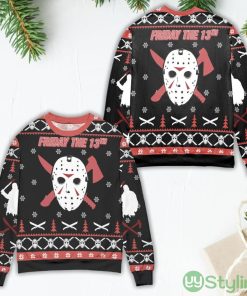 Friday The 13th Jason Voorhees Mask Ugly Christmas Sweater Product Photo 1
