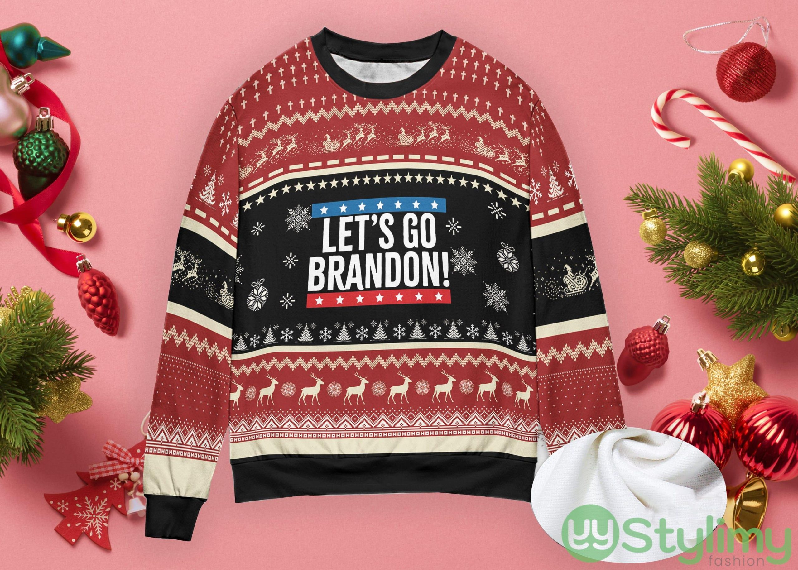 Funny Christmas Sweater Let's Go Brandon Biden Ugly Christmas Sweater 6 funny christmas sweater lets go brandon biden ugly christmas sweater 1 scaled