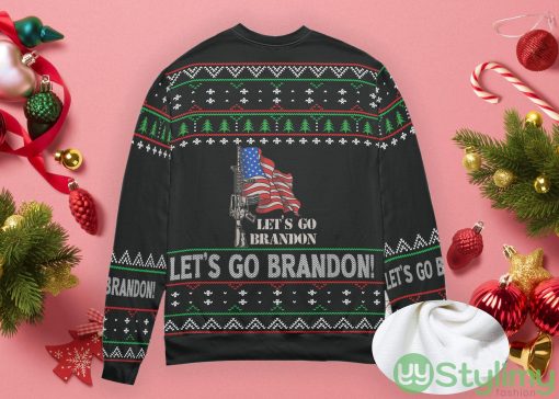 Funny Christmas Sweater Trump Let's Go Brandon Ugly Christmas Sweater Product Photo 3