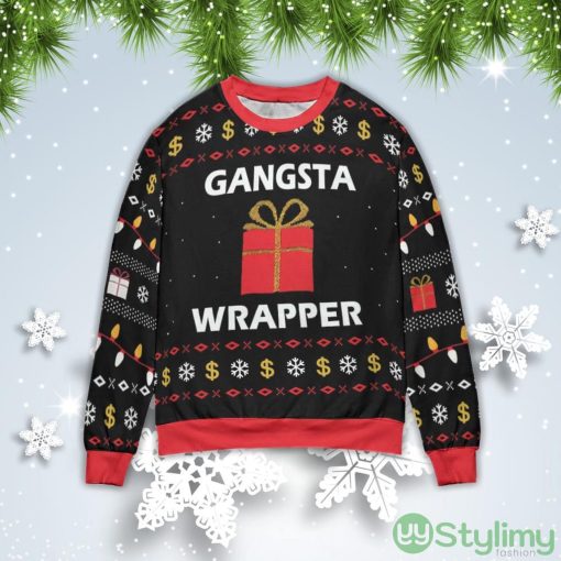 Gangsta Warpper Christmas Gift Ugly Christmas Sweater Product Photo 1