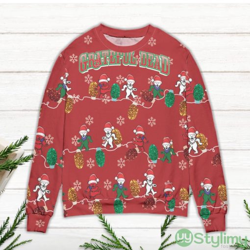 Grateful Dead Rock Band Christmas Ornaments Pattern Ugly Christmas Sweater