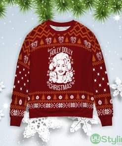 Have A Holly Dolly Christmas Gift Ugly Christmas Sweater Product Photo 1