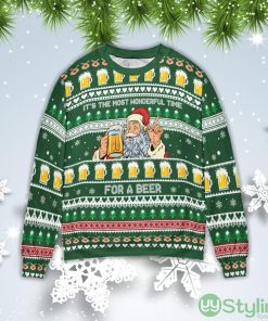 It’s The Most Wonderful Time For A Beer Christmas Gift Ugly Christmas Sweater Product Photo 1