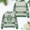 Jagermeister Logo Snowflake Pattern Ugly Christmas Sweater White Product Photo 2