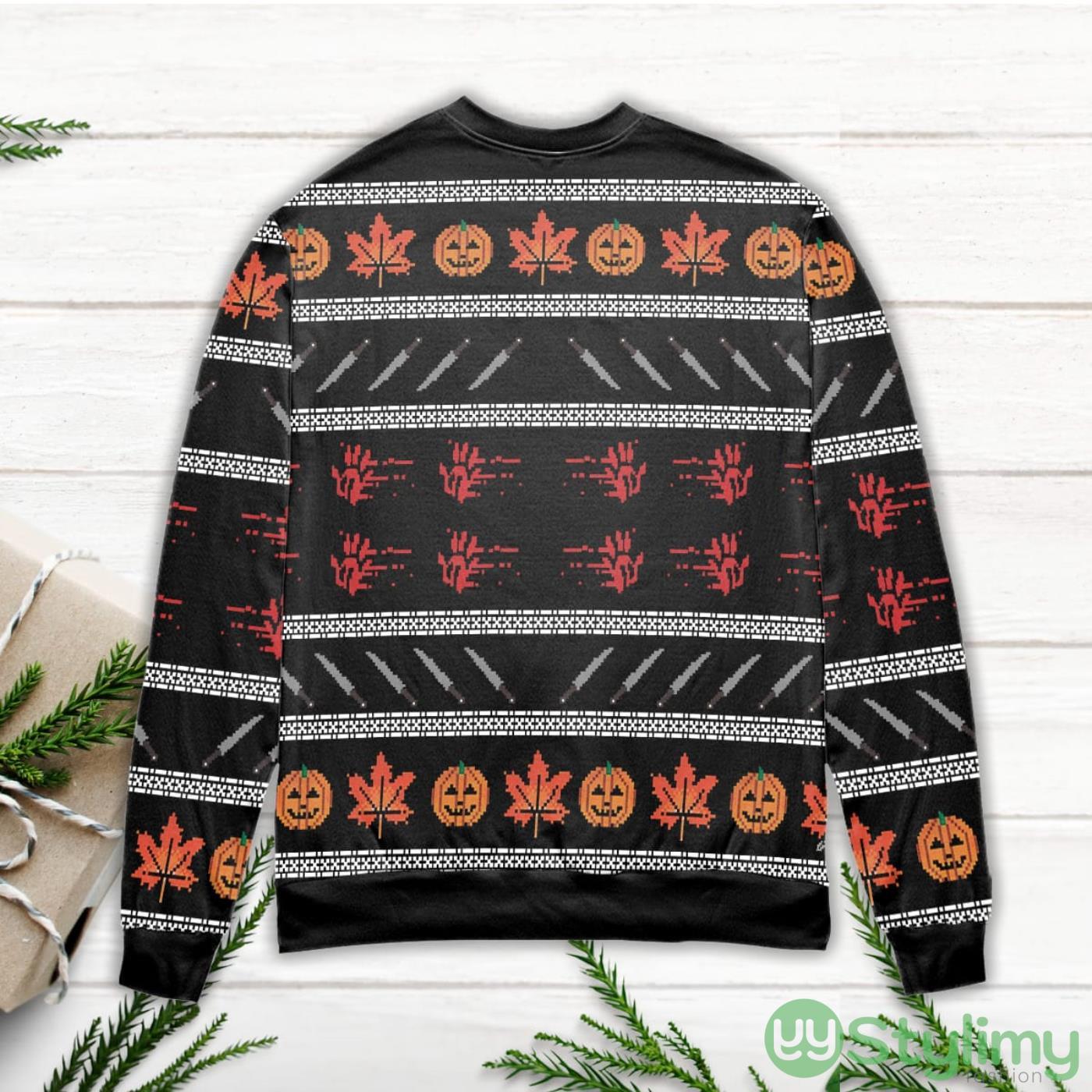 Jason Voorhees A Real Man Will Chase After You Ugly Christmas Sweater 3 Jason Voorhees A Real Man Will Chase After You Ugly Christmas Sweater Product Photo 3