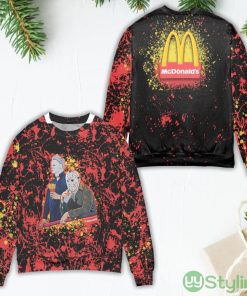 Jason Voorhees And Michael Myers Mc Donald's Ugly Christmas Sweater Product Photo 1
