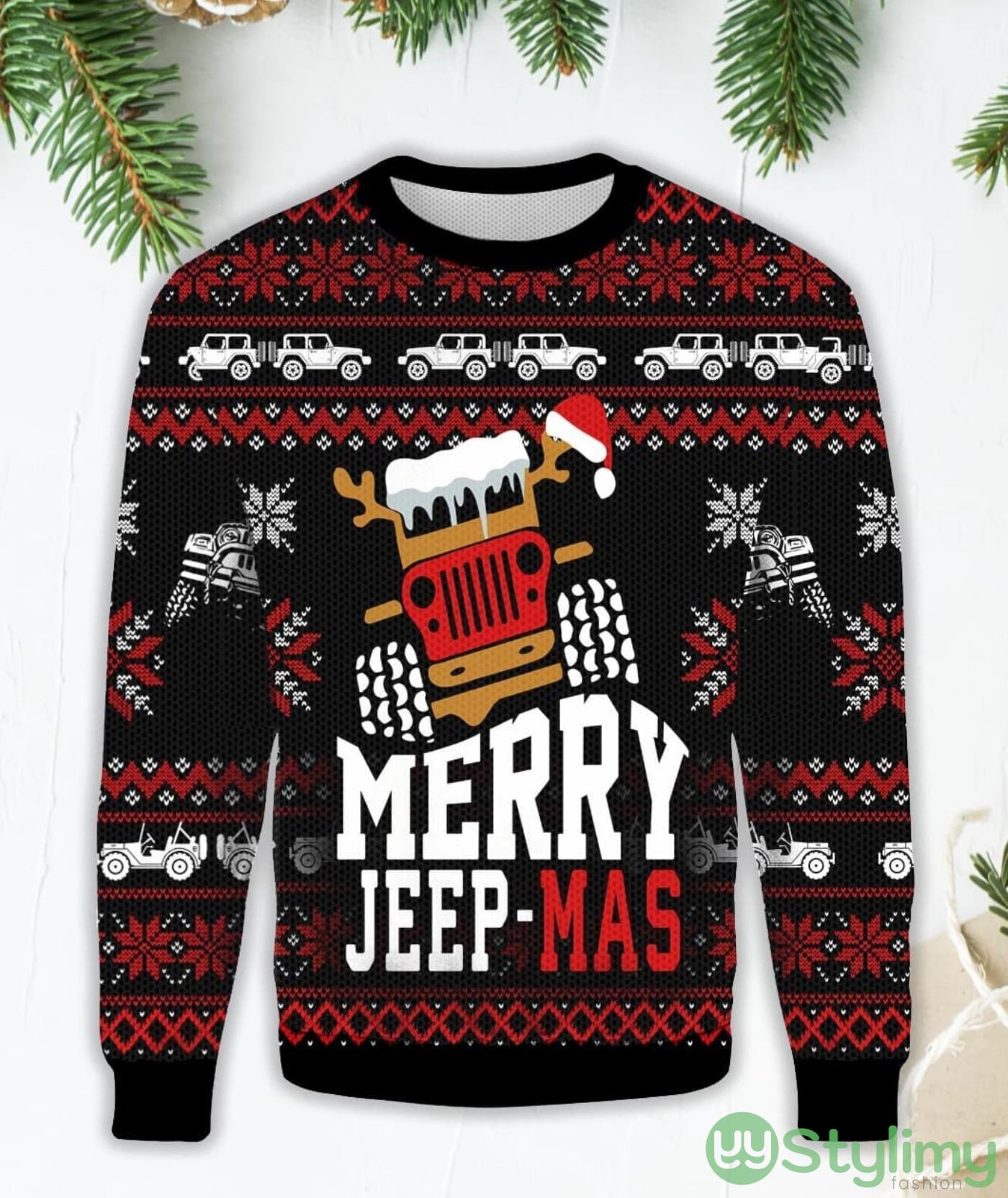 Jeep Lover Merry Jeepmas Christmas Ugly Sweater 3 Jeep Lover Merry Jeepmas Christmas Ugly Sweater Product Photo 1