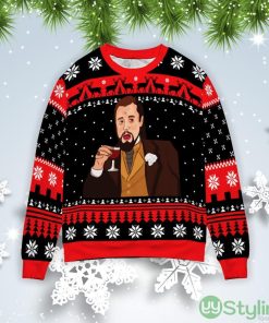 Leonardo Dicaprio Laughing Django Christmas Gift Ugly Christmas Sweater Product Photo 1