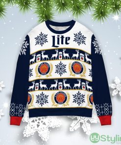 Miller Lite Christmas Gift Ugly Christmas Sweater Product Photo 1