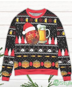 My Drinking Team Has A Bowling Problem Snowflake Pattern Ugly Christmas Sweater Product Photo 2