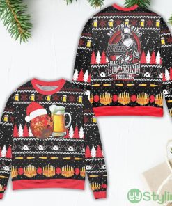 My Drinking Team Has A Bowling Problem Snowflake Pattern Ugly Christmas Sweater Product Photo 1