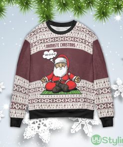 Namaste Christmas Gift Ugly Christmas Sweater Product Photo 1