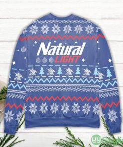 Natural Light Snowflakes Pattern Ugly Christmas Sweater Product Photo 3