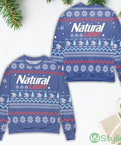 Natural Light Snowflakes Pattern Ugly Christmas Sweater Product Photo 1