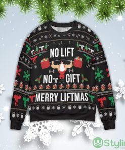 No Lift No Gift Christmas Merry Liftmas Sweater Product Photo 1
