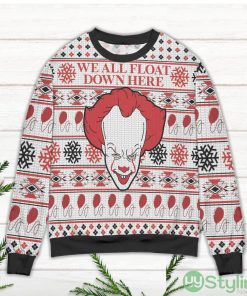 Pennywise We All Float Down Here Ugly Christmas Sweater Product Photo 3