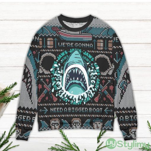 Pixel Jaws We’re Gonna Need A Bigger Boat Ugly Christmas Sweater