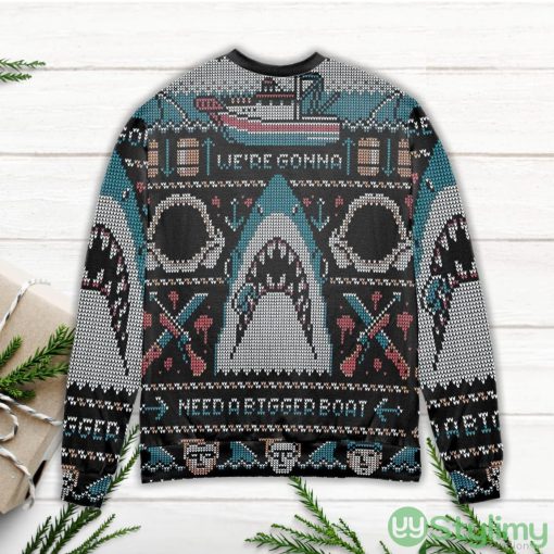 Pixel Jaws We’re Gonna Need A Bigger Boat Ugly Christmas Sweater