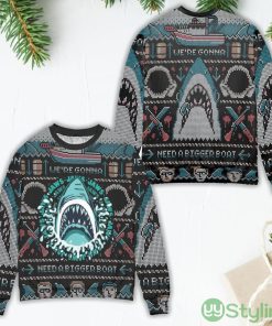 Pixel Jaws We're Gonna Need A Bigger Boat Ugly Christmas Sweater Product Photo 1