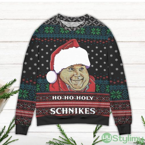 Pretty Tommy Boy Ho Ho Holy Schnikes Snowflake Pattern Ugly Christmas Sweater